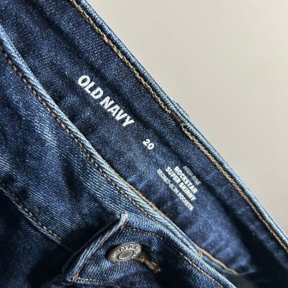 Old Navy High Rise Rockstar Super Skinny Jeans Size 20 - Picture 12 of 13